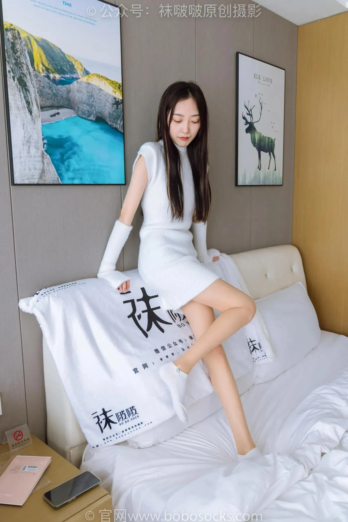 [BoBoSocks袜啵啵]NO.173 稚予-高跟鞋、板鞋、白丝、肉丝、白棉袜 [149P]插图7